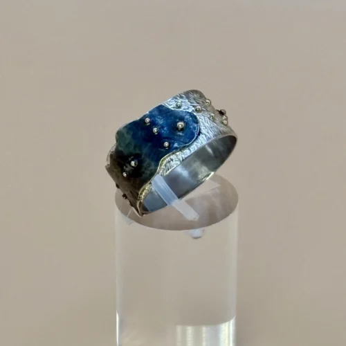 Anello Fascia in Argento e Oro