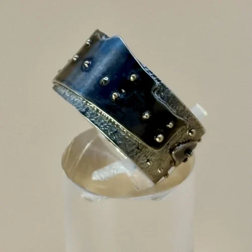 Anello Fascia in Argento e Oro 5 IMG 0699