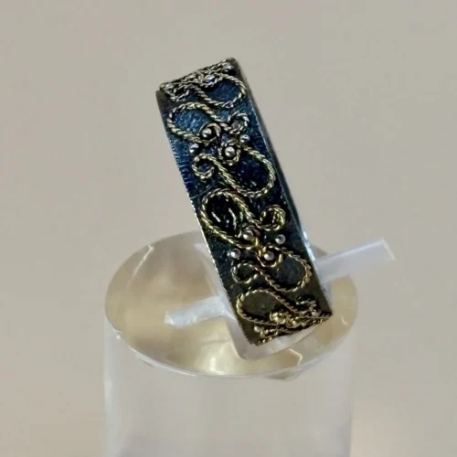 Anello Fascetta in Filigrana, Oro e Argento 4 IMG 0712